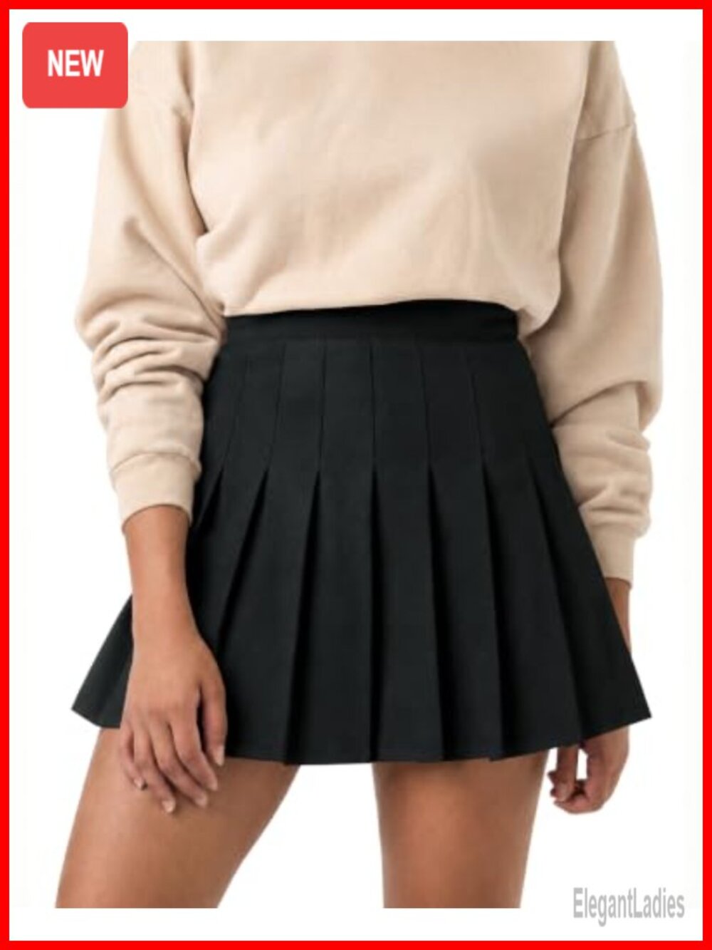 Women's High Waist A-Line Pleated Tennis Mini Skirt Built-In Shorts
